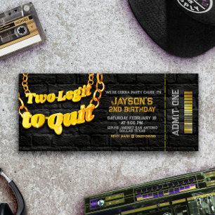 Invitation Deux Legs Two Quit - 2e Anniversaire