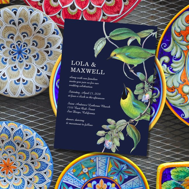 Invitation Deux Mariages d'oiseaux (Créateur téléchargé)