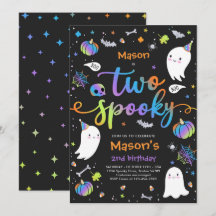 Deux mignonette Éffrayante Halloween Ghost 2e fête