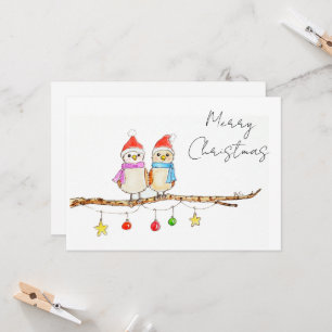 Invitation Deux petits oiseaux 