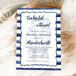 Invitation Deux poissons de moins dans la Fête des mariées ma