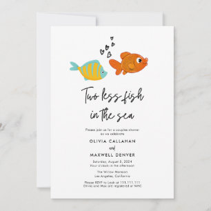 Invitation Deux Poissons De Moins Dans La Mer Couples Invitat