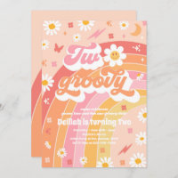 Deux Super 2e anniversaire Peace Love Party Rainbo