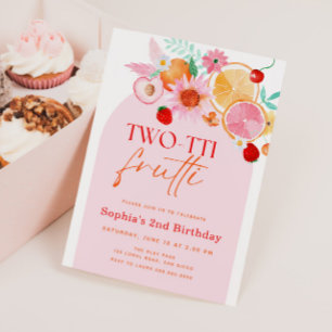 Invitation Deux tti Frutti 2e anniversaire