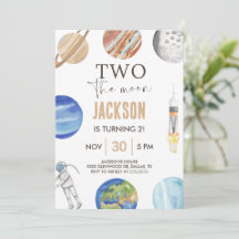 Deux vers la Lune | Décor pour le 2e anniversaire 