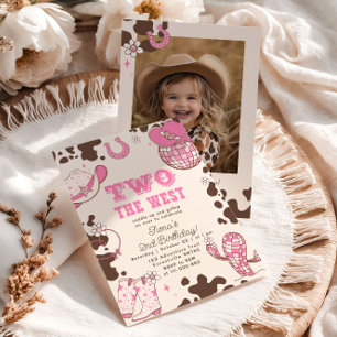 Invitation Deux West Cowgirl 2e anniversaire