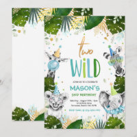 Deux Wild Birthday Gold Safari Jungle Animation