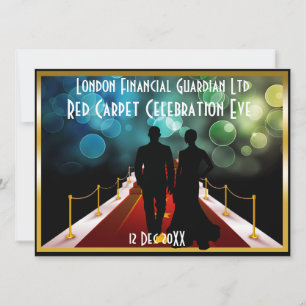 invitation d'événement de la cravate noire VIP de