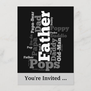 Invitation d'événement Fête des pères