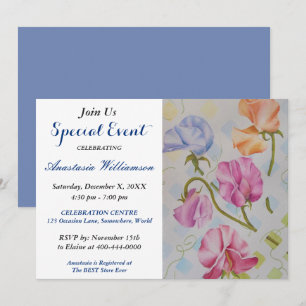 INVITATION D'ÉVÉNEMENT SWEET SIXTEEN PARTY