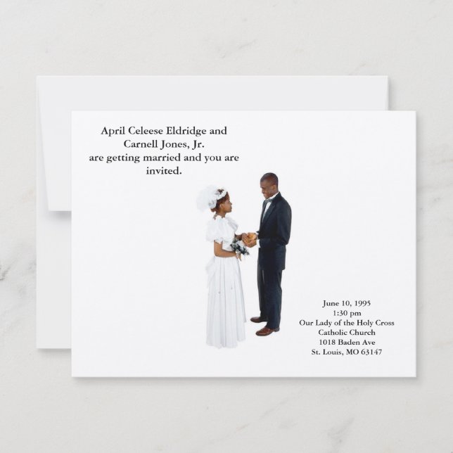 Invitation Devenir mari et femme (Devant)