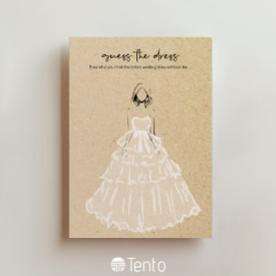 Invitation Devinez La Robe - Fête des mariées Jeu