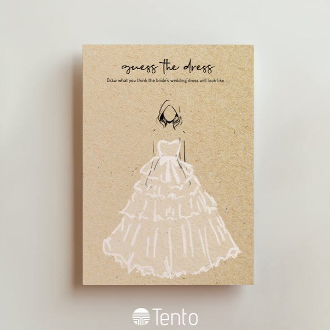 Invitation Devinez La Robe - Fête des mariées Jeu (Créateur téléchargé)