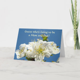 Invitation Devinez qui va être Maman et Papa ! Fête prénatale