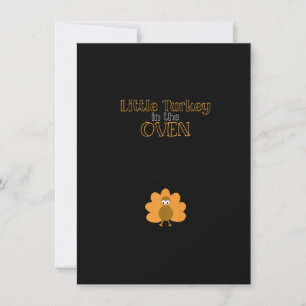 Invitation Dévoilement de l'annonce de grossesse pour Thanksg