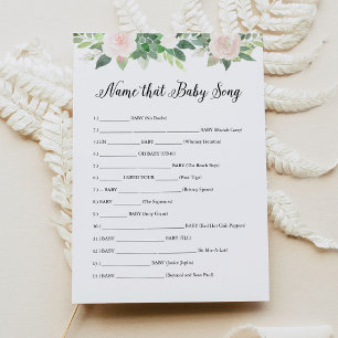 Invitation DEVON Nom That Baby Song Game Card