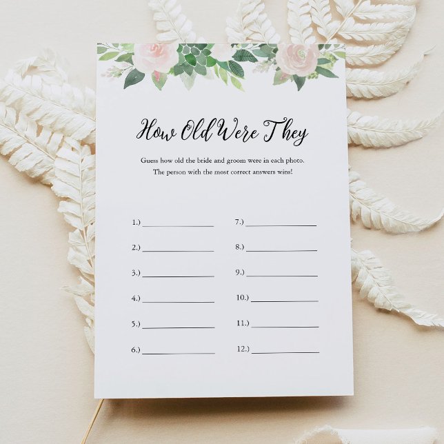 Invitation DEVON Quel Âge Ont Été Ils Photo Fête des mariées  (Créateur téléchargé)