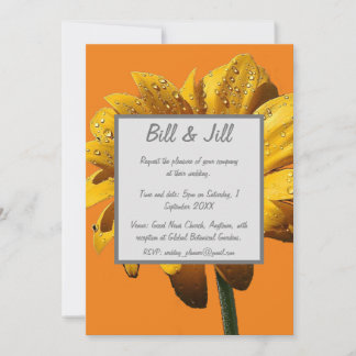 Invitation Dew Drops Daisy Mariage