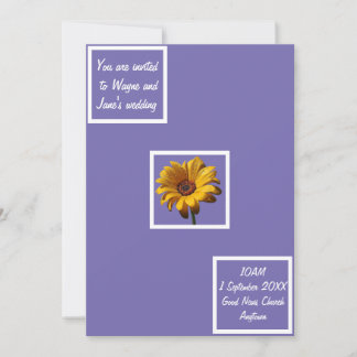 Invitation Dew Drops Daisy Mariage