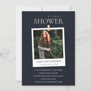 INVITATION D'FÊTE DES MARIÉES PHOTO PERSONNALISÉE