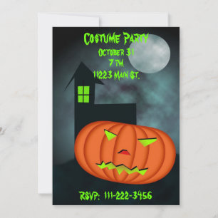 Invitation d'Halloween