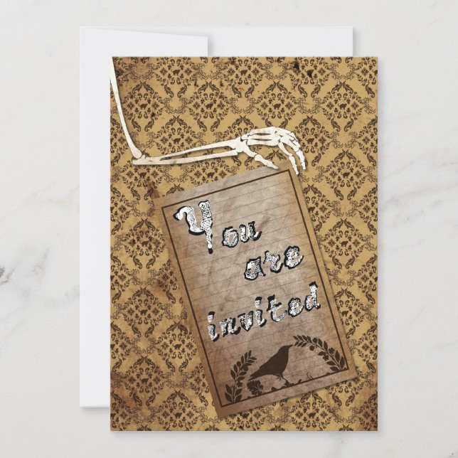 Invitation d'Halloween (Devant)