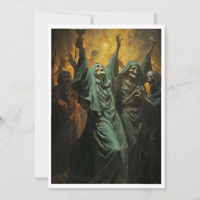 Invitation d'Halloween (Devant)