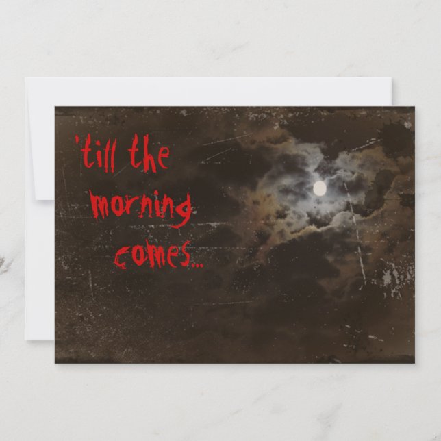 Invitation d'Halloween (Devant)