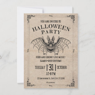 Invitation d'Halloween