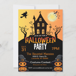 Invitation d'Halloween