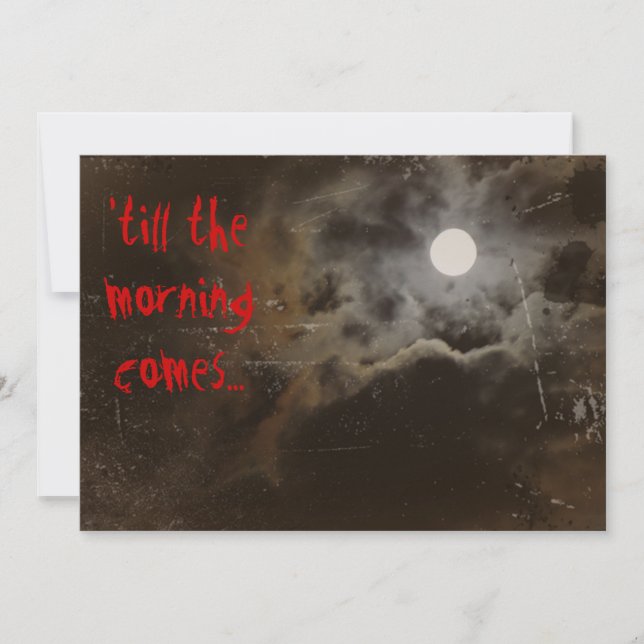 Invitation d'Halloween (Devant)