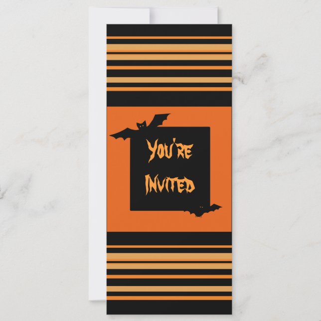 Invitation d'Halloween (Devant)