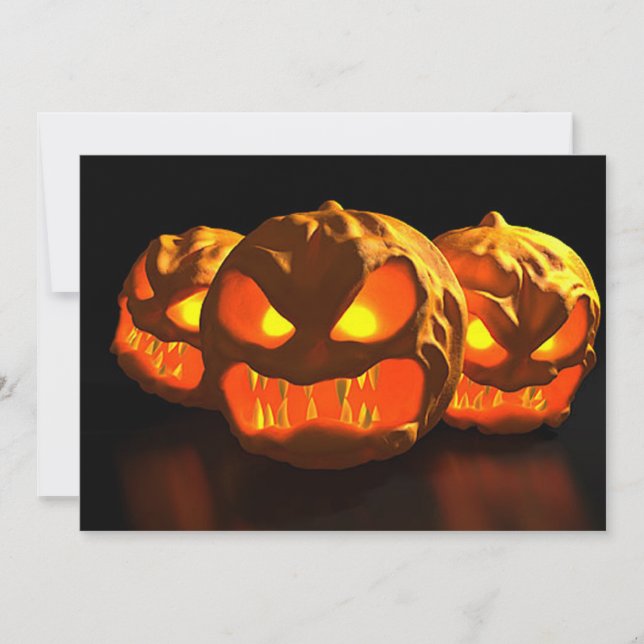 Invitation d'Halloween (Devant)