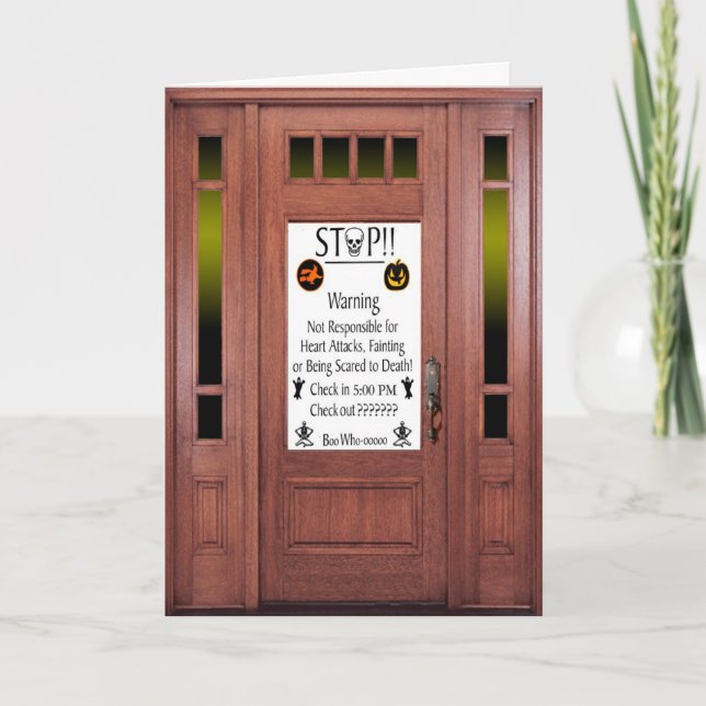 Invitation d'Halloween (Devant)