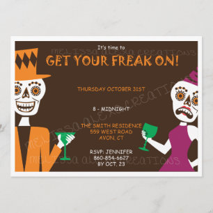 Invitation d'Halloween adulte
