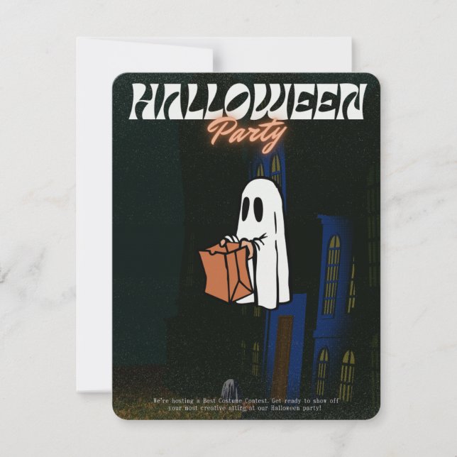 Invitation d'Halloween-Échos des Abandonnés (Devant)