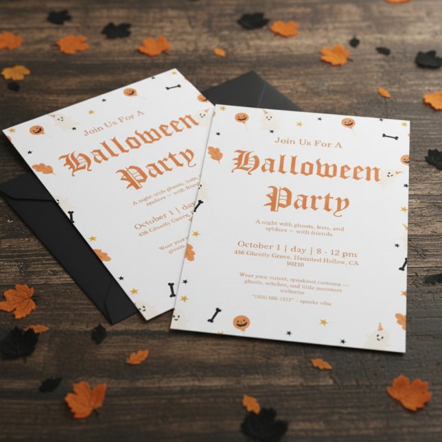 Invitation d'Halloween éffrayant - Invi de fête Éf (Créateur téléchargé)