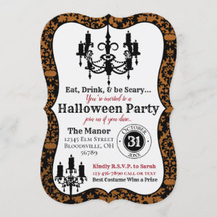 Invitation d'Halloween élégante - Hallows Eve Part