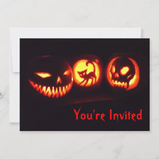 Invitation d'Halloween Jack-o'-lantern