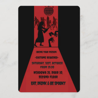 Invitation d'Halloween pour adultes effrayants