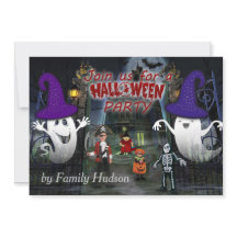 Invitation d'Halloween pour enfant