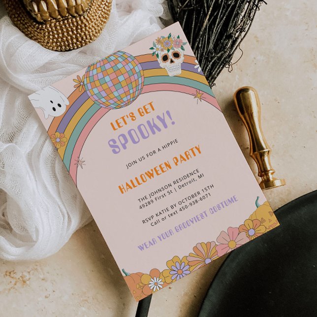 Invitation d'Halloween rétro pour une Halloween Su (Créateur téléchargé)