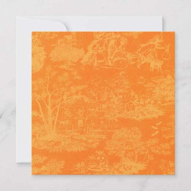 Invitation d'Halloween Vintage (Devant)