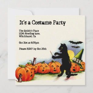 Invitation d'Halloween Vintage