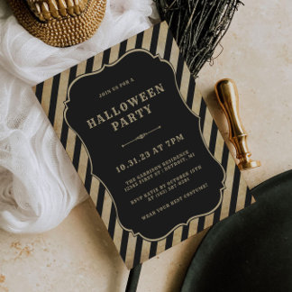 Invitation d'Halloween vintage pour l'Halloween ad
