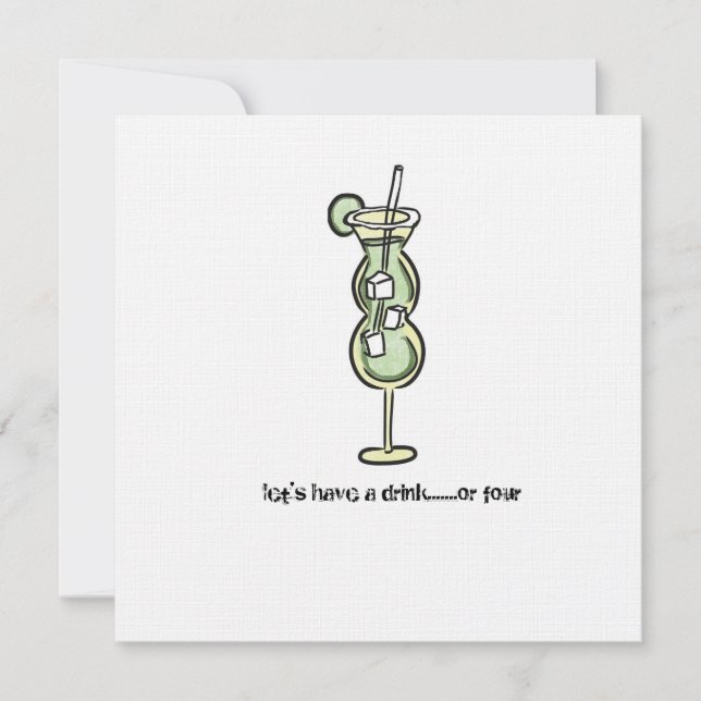 invitation d'heure heureuse (Devant)