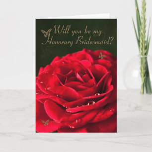 Invitation d'honneur de Bridesmaid