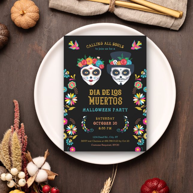 Invitation Dia de los Muertos (Créateur téléchargé)