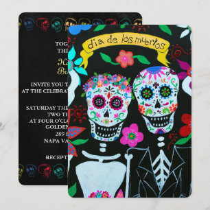 INVITATION DIA DE LOS MUERTOS ADORE COUPLE MARIAGE