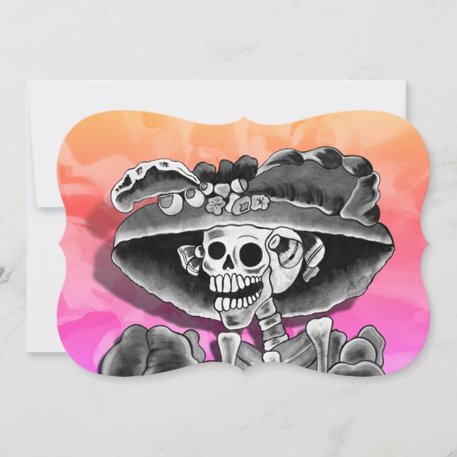 Invitation Dia de los Muertos Calavera   (Devant)